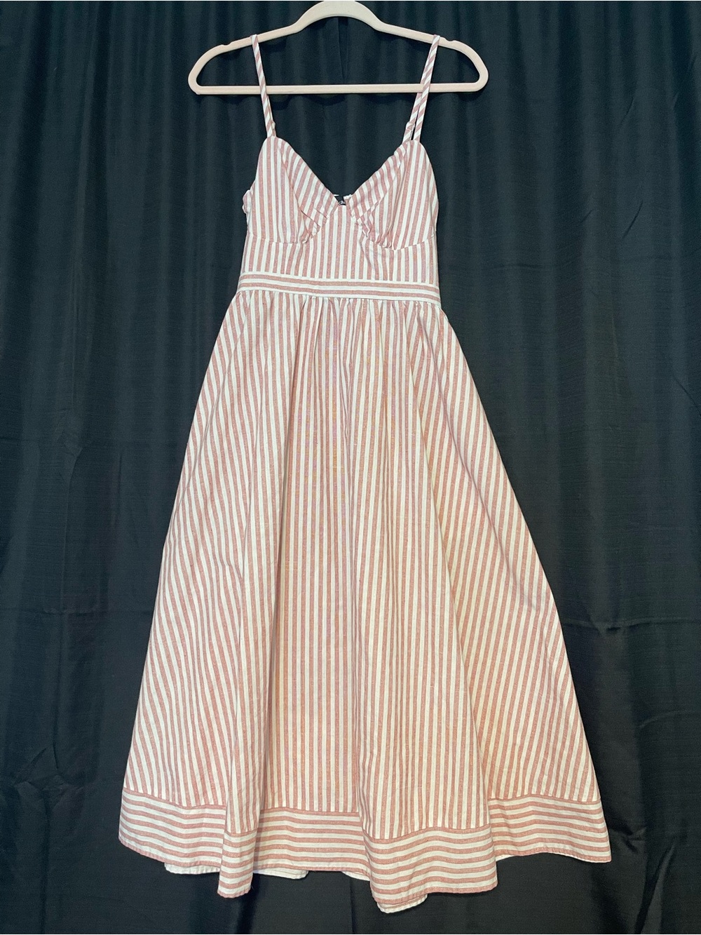 Striped Red and White Sundress